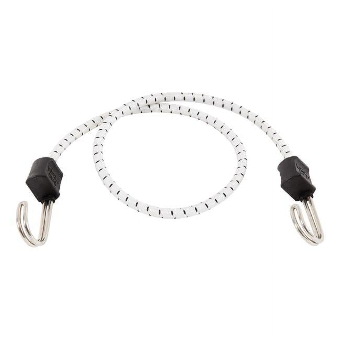 Keeper 8866196 32 in. Marine Twin Anchor Bungee Cord, White & Black - Pack of 10