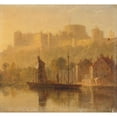 thumbnail image 2 of William Daniell 21x20 Gold Ornate Framed and Double Matted Museum Art Print Titled - Windsor Castle from the Thames, 2 of 4