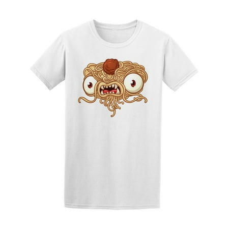 Flying Spaghetti Monster Emblem - Scary Flying Spaghetti Monster Tee Men's -Image by Shutterstock