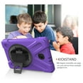 thumbnail image 6 of KIQ Shield Series for Samsung Galaxy Tab A 8.0 Case 2018 , Shockproof 360 Rotatable W/ Kickstand Hand Strap Shoulder Cover for Galaxy Tab SMT387v Tab A Verizon Case 8.0 SM-T387 [Purple], 6 of 9