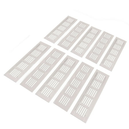 Wardrobe Cabinet Aluminum Alloy Air Vent Ventilation Grille 200mmx50mmx9mm 10pcs - Walmart.com