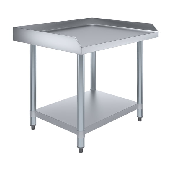 AmGood 24" x 30" Stainless Steel Equipment Stand | Height: 24" | Commercial Heavy Duty Grill Table