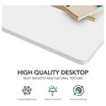 thumbnail image 7 of Exlonjet Whole-Piece Particle Board Table Top for Standing Desk and Home Office Desk DIY, 60x24x1 Inch White Desk Top, 7 of 7