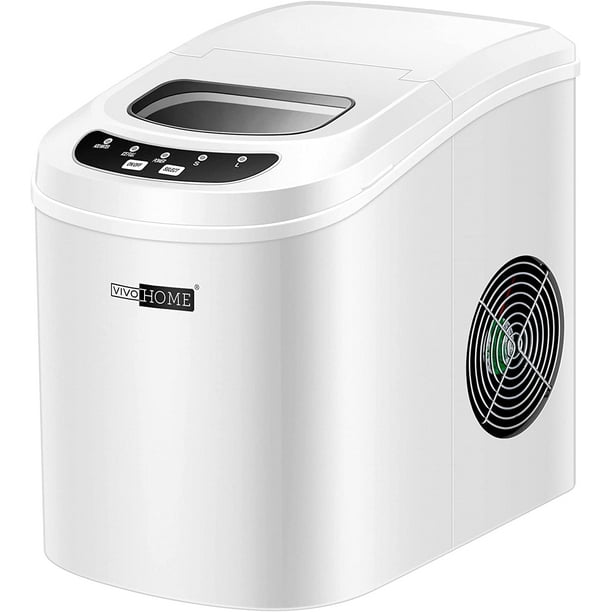 VIVOHOME Portable Compact Electric Ice Maker Machine, 26lbs/day White