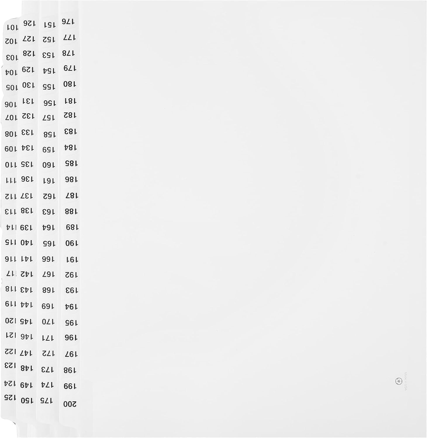 Side Exhibit Tabs 101-200
