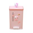 thumbnail image 2 of Cubo de basura con tapa de plástico, 7 l/9 l, con pedal, para el hogar, la sala de estar, el dormitorio, la cocina, color rosa, 2 of 5