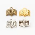 thumbnail image 2 of K-KED Multicolor 300 Pcs Bronze Plated Book Charms 12X11X3MM B10093-Tibet silver-300 PCS, 2 of 9