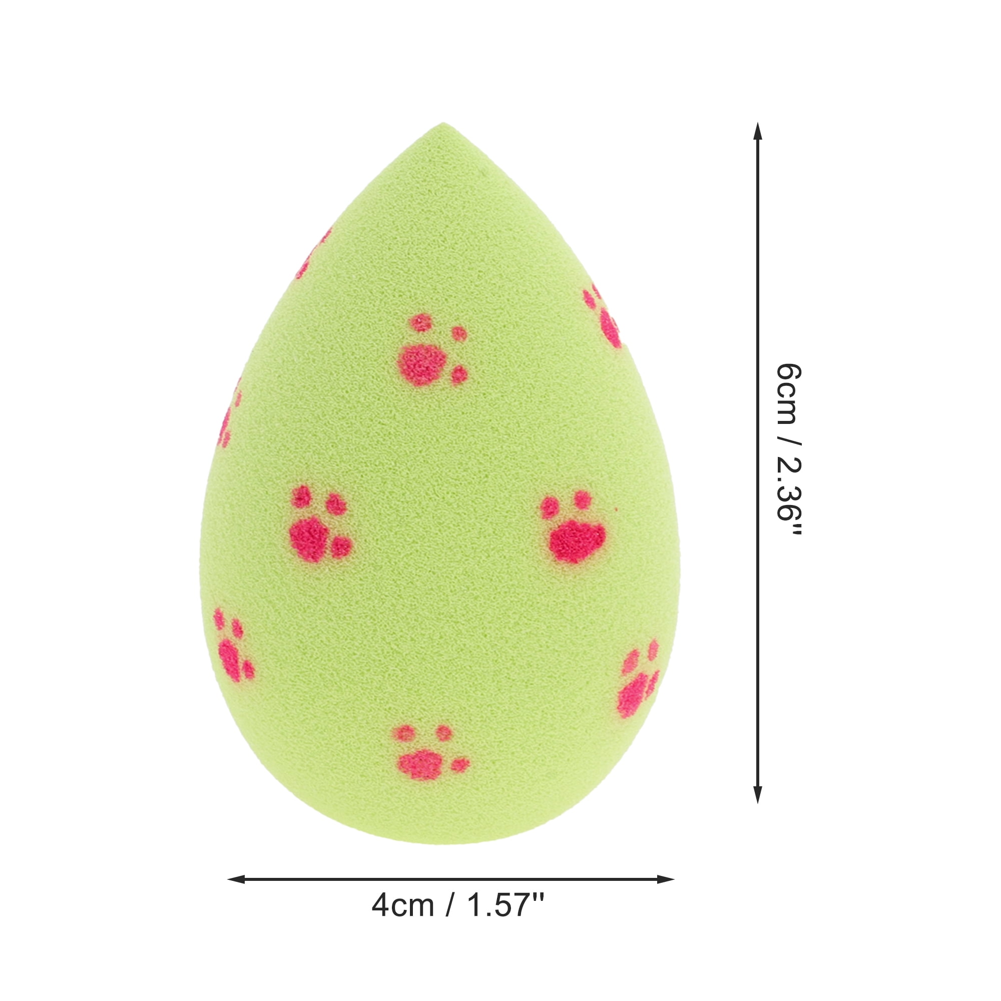 Unique Bargains 1 Pc Cat Paw Face Makeup Sponge Green