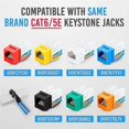 thumbnail image 5 of Network Module Wire Cutter RJ45 Module Frame Wire Cutter Tool Termination for 4-Pair UTP Jacks(Yell, 5 of 5