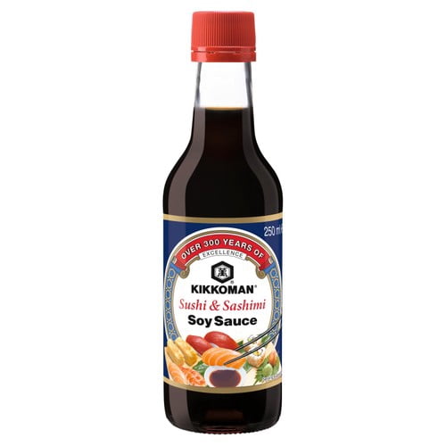 Kikkoman Sushi & Sashimi Soy Sauce 250ml, British Import (Pack of 2)