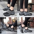 thumbnail image 3 of Women's Walking Shoes Sock Sneakers Mesh Slip On Air Cushion Nurse Shoes Platform Loafers, 3 of 5