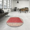 thumbnail image 3 of Ahgly Company Indoor Square Traditional Red Persian Area Rugs, 8' Square, 3 of 6