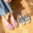 thumbnail image 3 of Zapatos planos de Interior para mujer, chanclas de lino para parejas, zapatillas para el hogar, cómodas, primavera y otoño, novedad, 3 of 7