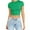 Green, variant on Short Sleeve Shirts for Women Fashion Summer Short Sleeve Cute Crop Tops Casual Basic Crewneck Slim Fit T Shirts T-Shirt
