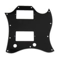 thumbnail image 2 of 1 Piece 3 Capas Cara Pickguard Para Guitarra Producción Musical Electrónica Aprendiziaje - Negro, tal se describe Baoblaze Guitarra eléctrica SG Pickguard, 2 of 8