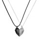 thumbnail image 1 of Collar de pareja con piedra de los deseos y empalme magnético de amor para clavícula, 1 of 5
