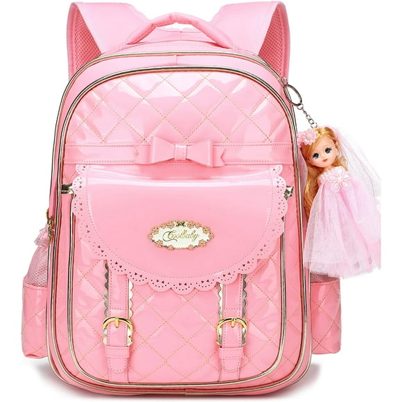 Backpack for Girls, Waterproof Kids Backpacks School Bag Toddler Bookbags Cute Travel Daypack (Large, B-Pink)
