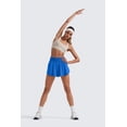 thumbnail image 3 of Shorts CRZ YOGA con Falda Superpuesta y Brillo Azul XS, 3 of 5