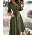 thumbnail image 1 of Vestido de verano para mujer, moda Primavera/verano, manga larga, cuello en V, vestido tubo estampado, ropa de mujer, 1 of 5