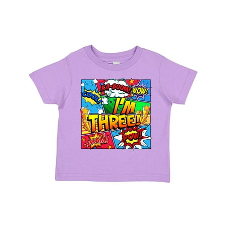 

Inktastic I m Three Comic Book Gift Toddler Boy or Toddler Girl T-Shirt