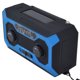 thumbnail image 3 of Manivela de emergencia Radio meteorológica AM/AM Indicador de batería de conmutación Linterna Banco de energía solar para acampar al aire libre Versión azul de EE. UU., 3 of 5