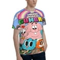 thumbnail image 2 of Amazing World of Gumball Shirt 3d Printed T Shirt Crewneck Short Sleeve Top Tees For Mens, 2 of 8