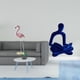 thumbnail image 2 of Estatua de resina de flamenco con forma humana. Escultura abstracta de ave pensante. Arte moderno para decoración del hogar y jardín. Figura decorativ, 2 of 8