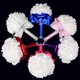 thumbnail image 3 of A blue Bouquet for Bridesmaids with Diamond Soft Ribbon, Faux PE Rose Bridal Blooms (Diameter: 8.26"H: 10" ), 3 of 4