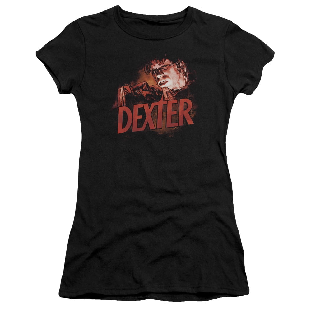 Trevco Dexter Drawing Juniors Teen Girls Cap Sleeve Shirt Large Walmart Com Walmart Com