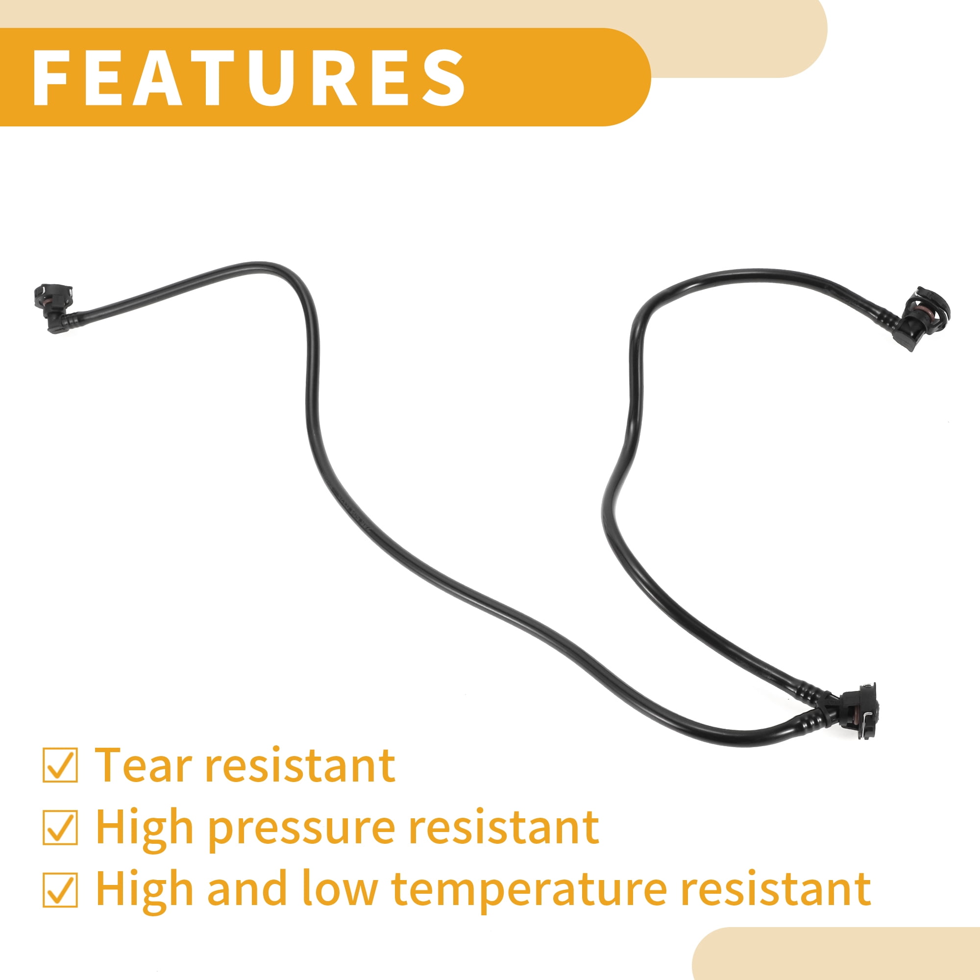Unique Bargains Radiator Hose A2465010325 for Mercedes Benz Class W176 2013-2018 Plastic