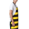 thumbnail image 3 of Lsque Bee Stripe Waterproof Apron Chef Aprons for Men Heavy Duty Chemical Work Apron Extra Long Grilling Aprons with Adjustable Bib Apron, 3 of 9