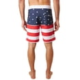 thumbnail image 3 of O'Neill Mens Hyperfreak 19 inch boardshorts Apollo Red white blue 42, 3 of 5