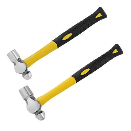 

ZOENHOU 2 PCS Ball Peen Hammer Set Forged Steel Ball Pain Hammer Metal Ball Peen Hammer with Shock Absorption Handle