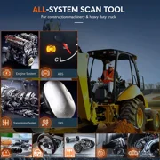 Ancel HD3600 Engineer Machinery Diagnostic Scanner Heavy Duty Scanner Construction Machinery Scan Tool Diesel Heavy Truck Scanner OBD2 Scan All System Code Reader DPF Regeneration for Truck Pickup