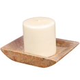 thumbnail image 2 of Creative Home Marble Boat Shaped Candle Holder - Rose Matte Finish, 2 of 5