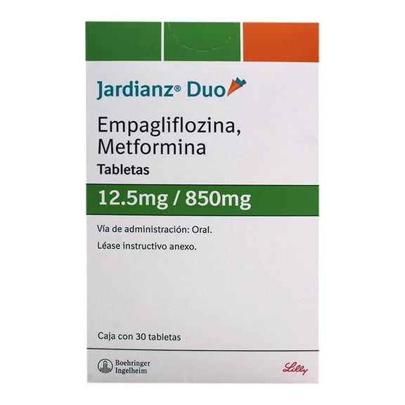 Jardianz Duo 12.5 mg/850 mg 30 tabletas