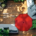 thumbnail image 5 of Abba Patio 9ft Lyon Outdoor Patio Umbrella Cover Replacement w/ 8 Sturdy Ribs, Dark Red, 5 of 6