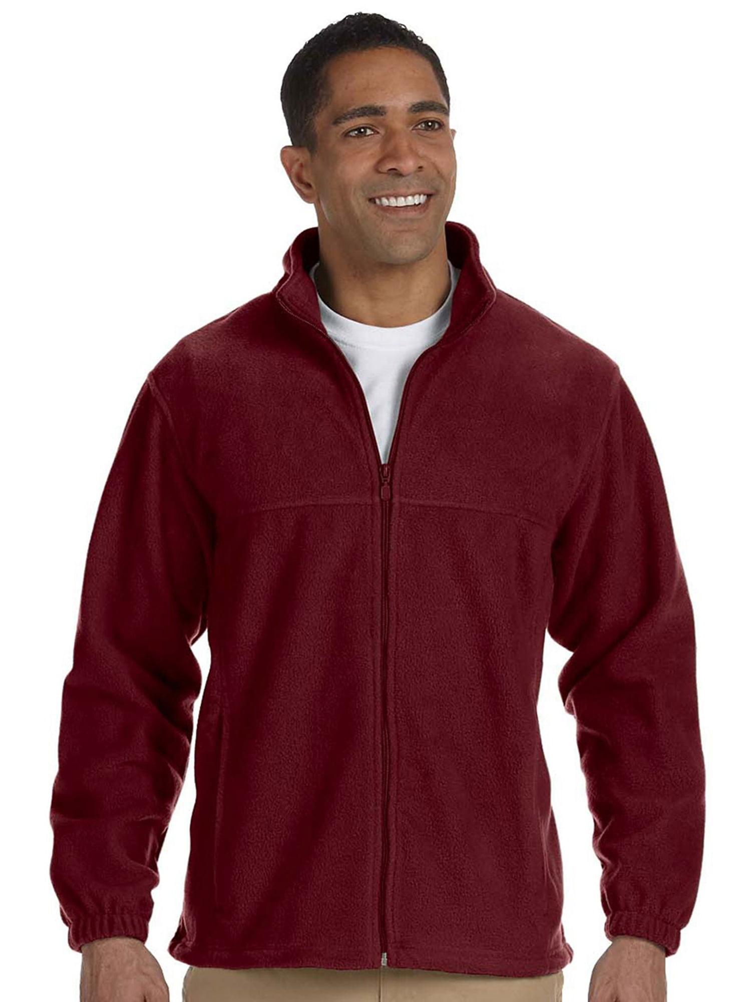 Harriton Mens Full Zip Midweight Fleece 