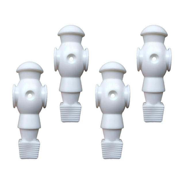 QualitChoice 4x Foosball Table Men for Table Table Men Soccer Games Table Player Football White 107x36mm