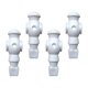 thumbnail image 4 of Figuras de futbolín de 4 piezas para mesa de fútbol, ​​aptas para juegos de fútbol con varillas de 5/8 pulgadas Blanco, 4 of 9