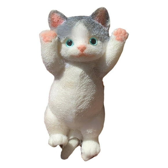Chubby Cat Squishies Toys,4 x 8 inch Handmade Cat Squeeze Toys,Cute Soft Cat Squishies Stress Balls Toys Fidget Toys,Stress Relief Sensory Toys Gifts for Christmas and Birthday R5P3