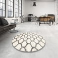 thumbnail image 3 of Ahgly Company Indoor Square Contemporary Sage Green Terrilis Area Rugs, 7' Square, 3 of 6