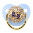 thumbnail image 2 of Chupete Para Bebé Bling, De Silicona Suave Al Tacto, Con Diamantes de Imitación, Chupete Infantil Seguro de Silicona Suave, Ideal para Bebés de 6 A 18 Meses para el Hogar, 2 of 7