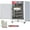 Single Door_5F, variant on NEILA 4-Tier Hot Box Food Warmer 16"x23"x23", 850W Stainless Steel Heated Cabinet/Proofing Cabinet with Water Tray, Fits 1/1 Pans, Perfect for Pizza, Chicken, Patty, Pastry