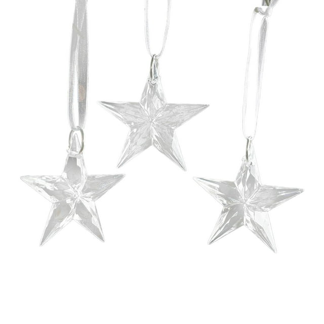 3x de Navidad colgante acrílico adorno para de Navidad artesanía reutilizable decorativo DIY decoración de Navidad escultura para ventana