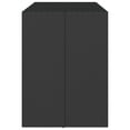 thumbnail image 2 of vidaXL Bar Table with Glass Top Black 145x80x110 cm Poly Rattan, 2 of 4