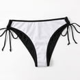 thumbnail image 5 of Jacenvly 2024 Bikinis for Juniors 2 Piece Breathable Women's Bikini Strap Bikini Deep V Split Swimsuit Solid New Style Beach Bikini Wrap Black, 5 of 9