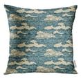 thumbnail image 1 of BSDHOME Blue Japan Traditional Beautiful Japanese Cloud Pattern Design Asian Pillow Case 18x18 Inches Pillowcase, 1 of 1