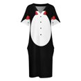 thumbnail image 4 of Penguin Tuxedo - Funny Halloween Costume - Halloween Shirt Loose Pocket Dress dress for woman bandage dress, 4 of 7