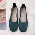 thumbnail image 5 of YLYL Women's Knit Ballet Shoes Round Toe Slip on Comfort Soft Dressy Casual Office Work Wedding Flat Shoes, 5 of 6